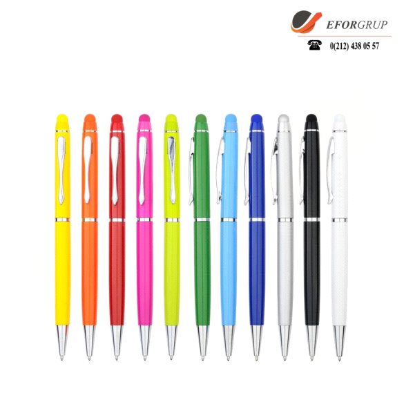 Renkli Düz Metal Kalemler