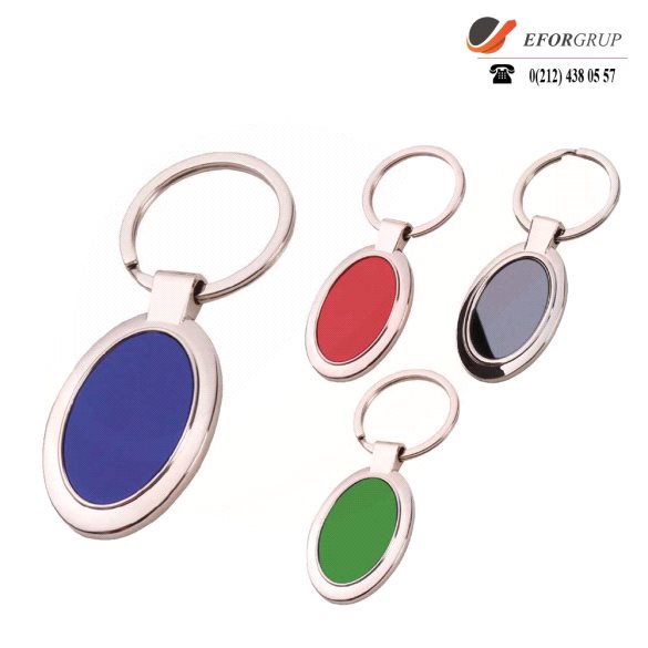 Metal Oval Anahtarlık