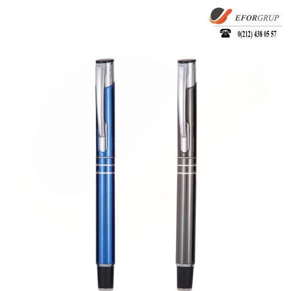 Mavi Metal Roller Kalem