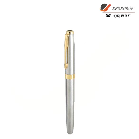 Metal Gri Roller Kalem