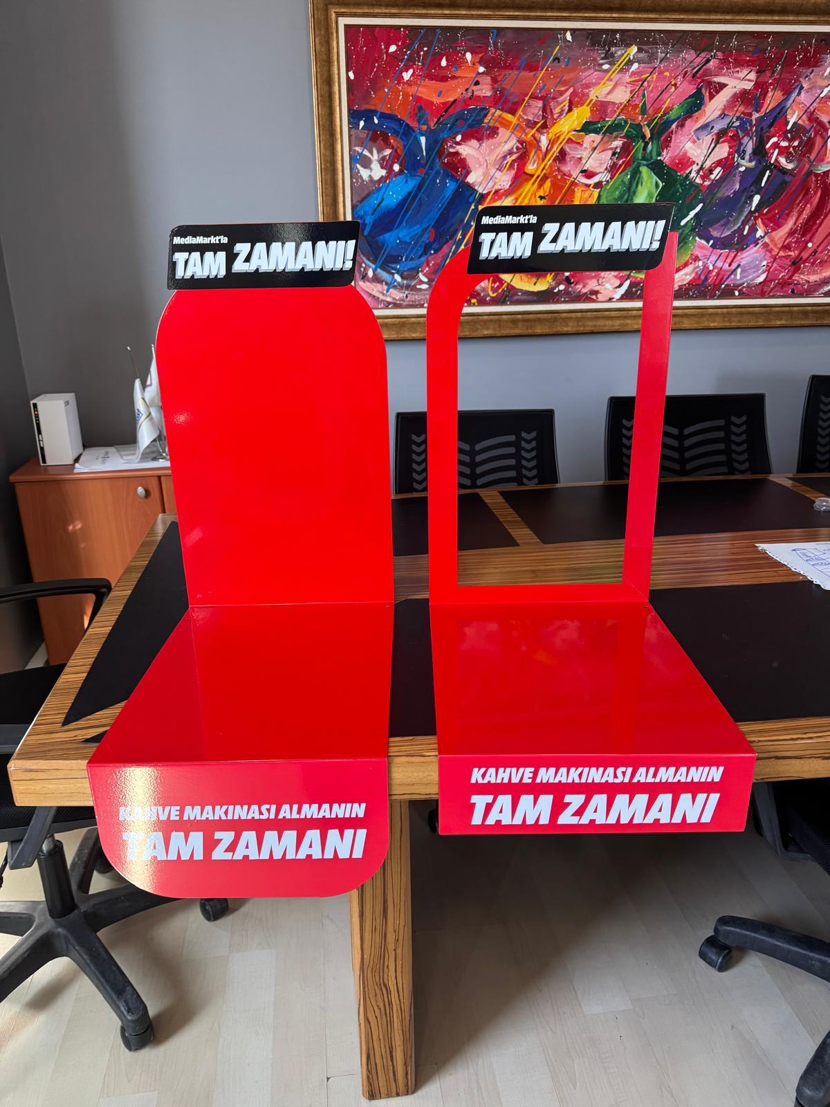 Metal Tezgâh Üstü Ürün Sunum Standı