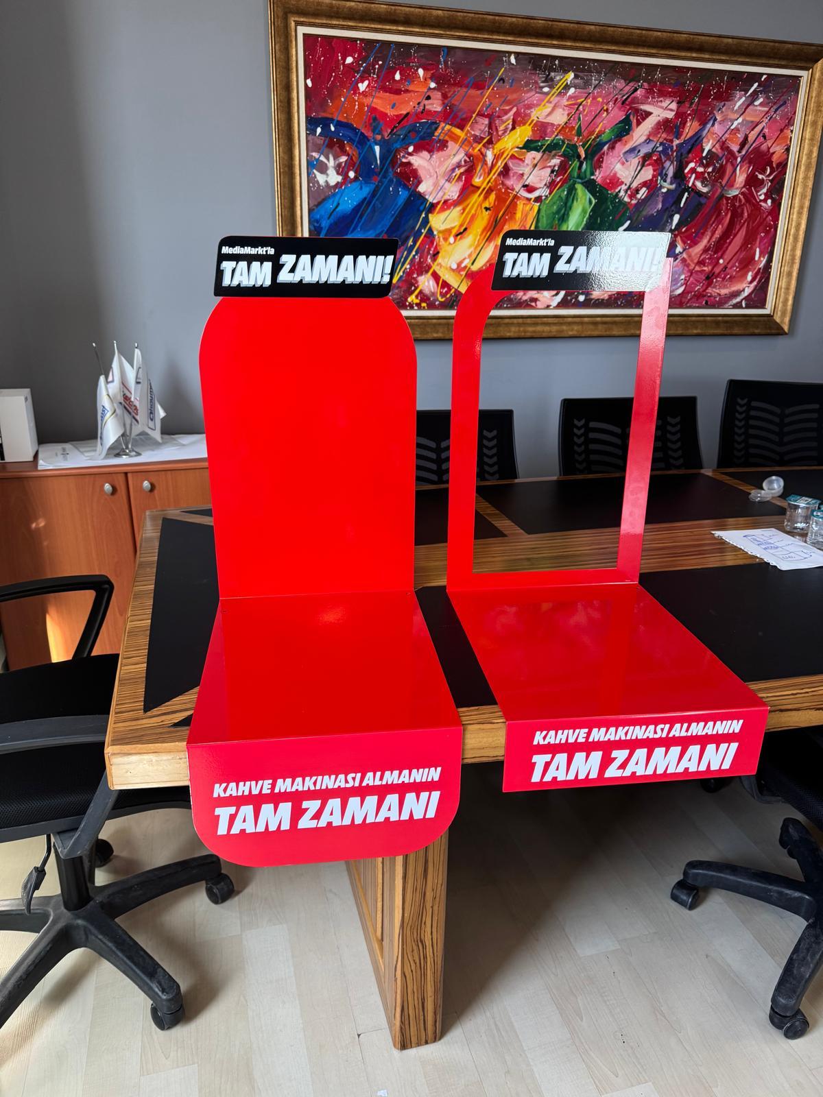 Metal Tezgâh Üstü Ürün Sunum Standı