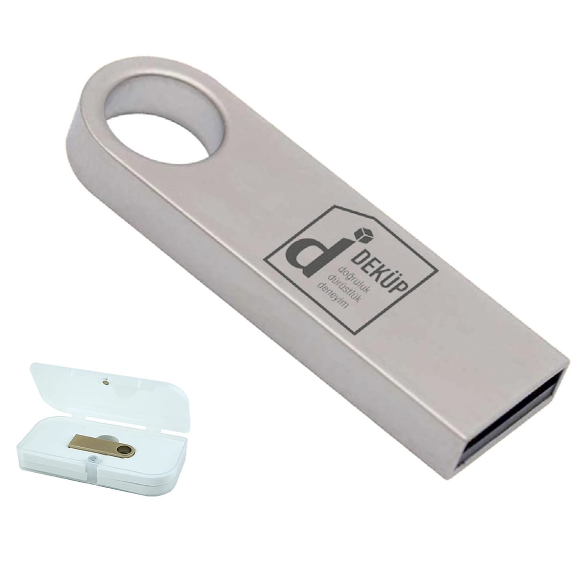 Metal Usb Flash Bellek - Baskılı