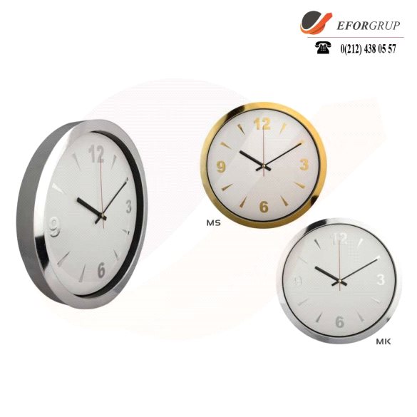 Metalize Duvar Saati