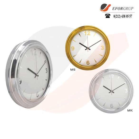 Metalize Duvar Saati