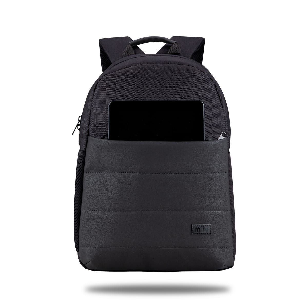 Mila BP-TX100 Serisi 15, 6 İnch , Su Geçirmez Kumaş Ve Su Geçirmez Fermuar Notebook, Laptop , Macbook Sırt Çantası -siyah