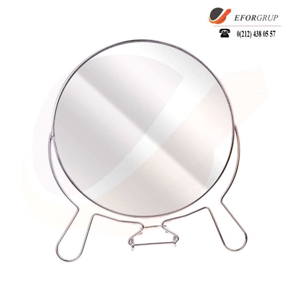 NEROX 19,5 CM GRİ AYAKLI METAL AYNA NRX-2023