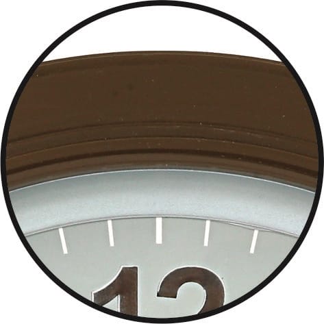 Plastik çErçeve çEmberli Metal Kadran Duvar Saati 34 Cm