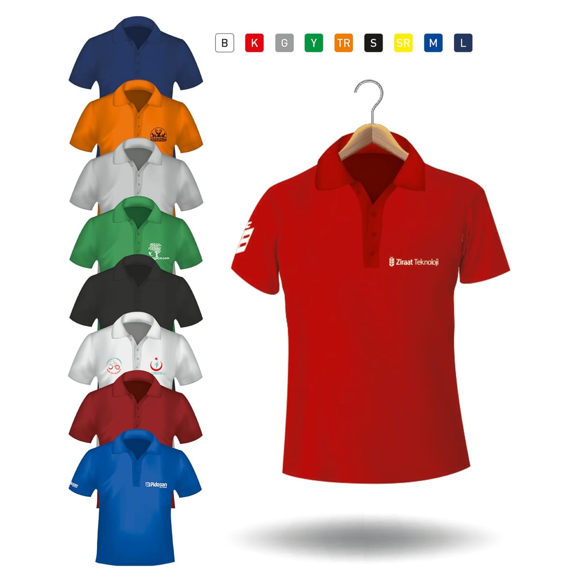 Polo Yaka Open End Süprem Penye T-Shirt