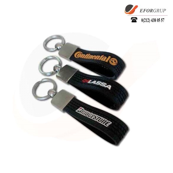 Promosyon Lastik Görünümlü Anahtarlık