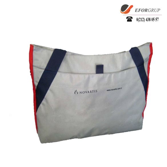 Promosyon Beyaz Mavi Plaj Çantası