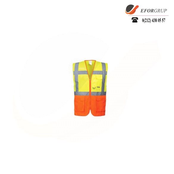 Reflektörlü Sarı İkaz Yeleği