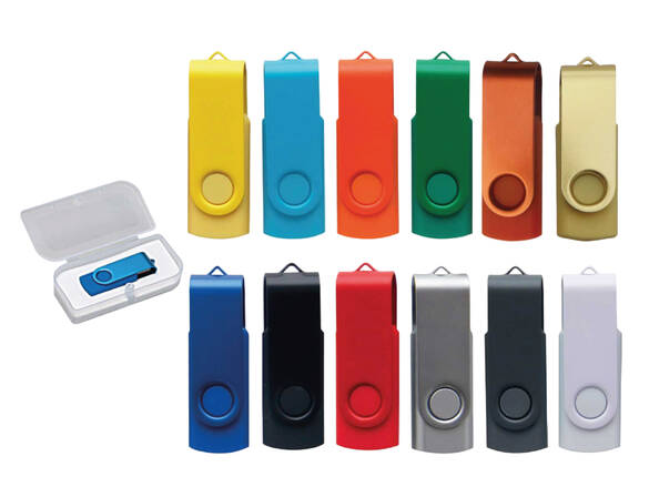 RENKLİ METAL USB BELLEK - KUTULU