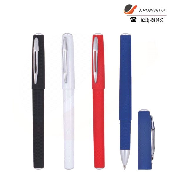 Rubber Gövde Plastik Roller Kalem