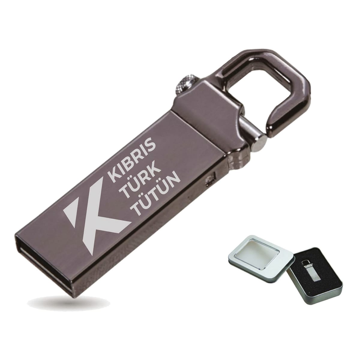 Shıny Black Metal Usb Flash Bellek