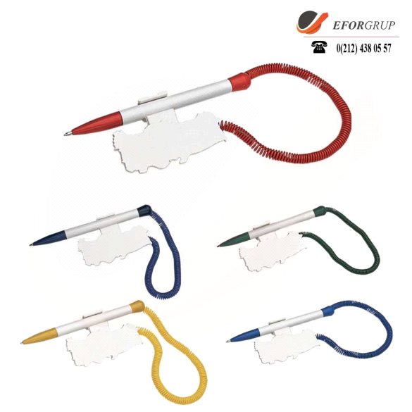 Spiralli Türkiye Haritası Tablalı Kalem