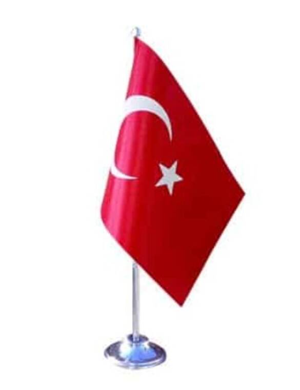 Tekli Türk Masa Bayrağı