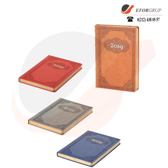 İşlemeli Termoderi Kapaklı Ajanda