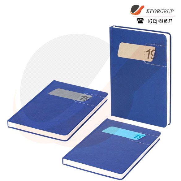 Termoderi Kapaklı Lacivert Ajanda