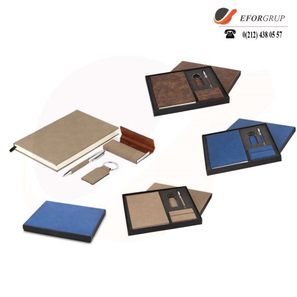 Termoderi VIP Set(Defter+Kartvizitlik+Kalem+Anahtarlık)