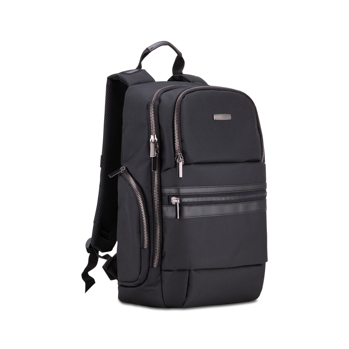 VIP- Purse Serisi, VIP-BY1000 Metal Aksesuar, 15.6 İnch Wtxpro Su Geçirmez Kumaş Laptop, Notebook, Macbook Sırt Çantası-siyah
