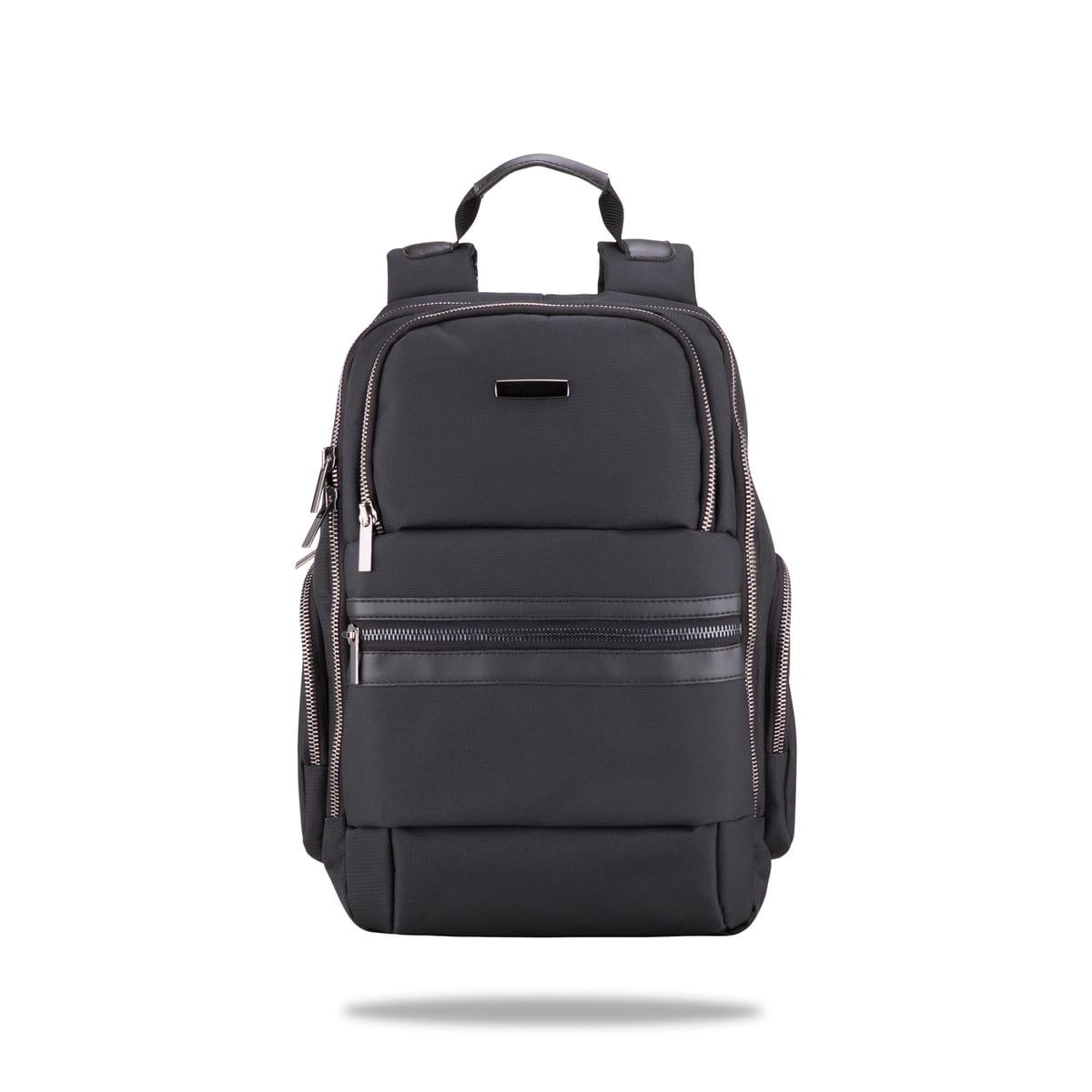 VIP- Purse Serisi, VIP-BY1000 Metal Aksesuar, 15.6 İnch Wtxpro Su Geçirmez Kumaş Laptop, Notebook, Macbook Sırt Çantası-siyah