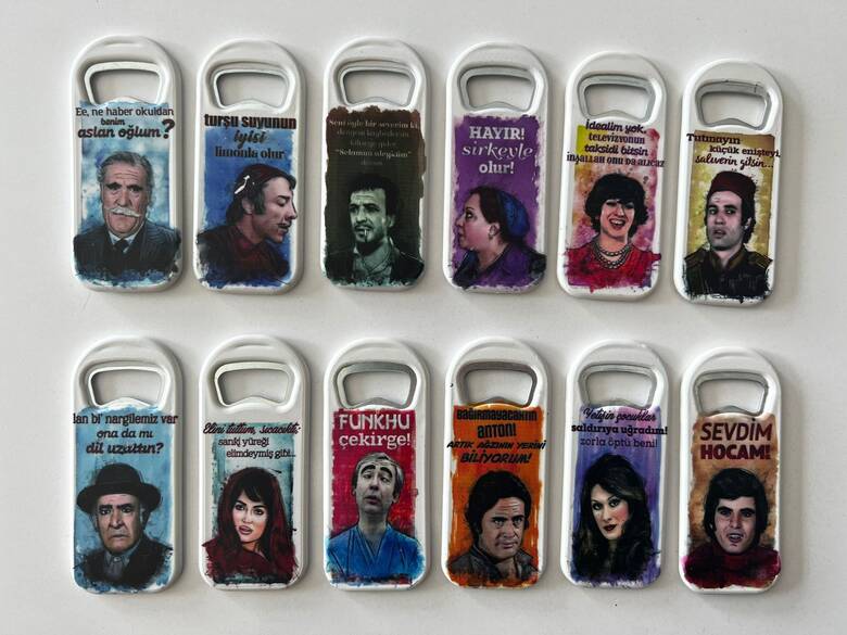 YEŞİLÇAM TEMALI AÇACAKLI MAGNET