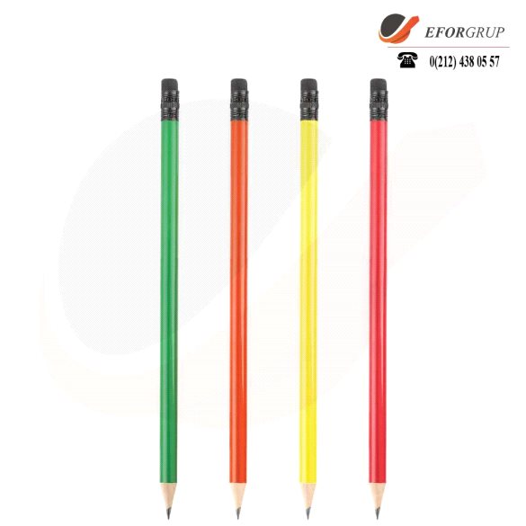 Yuvarlak Silgili Fosforlu Kurşun Kalem