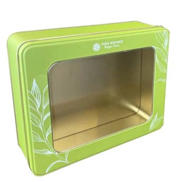 YVES ROCHER Yeşil Metal Kapaklı Kutu